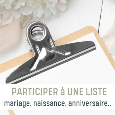 Participer à une liste de naissance, baptème, mariage sans-bpa.com